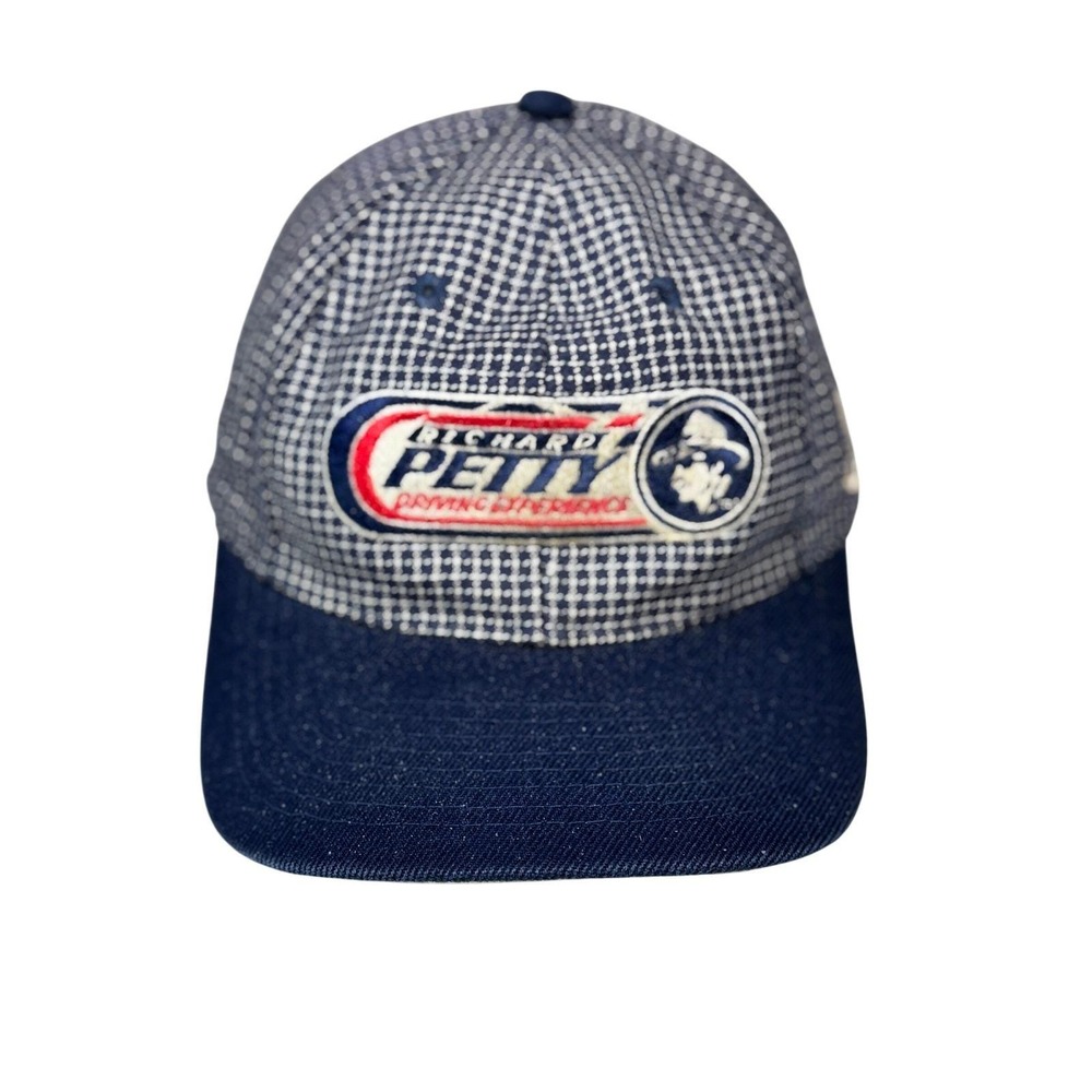Vintage Richard Petty Driving Experience Hat #43 Check Pattern LOCO Athletic